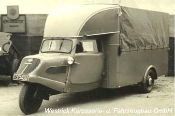 Westrick Aufbau mit Plane/Spriegel und Spoiler